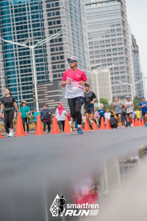 Race photo from Smartfren Run 2024