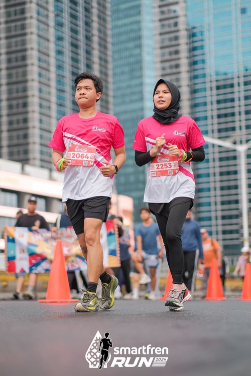 Race photo from Smartfren Run 2024