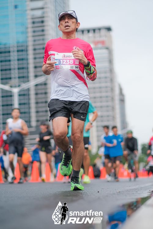 Race photo from Smartfren Run 2024