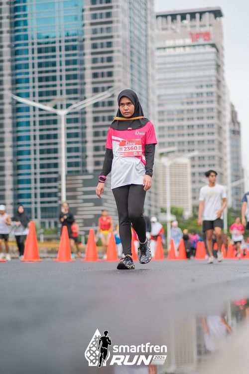 Race photo from Smartfren Run 2024