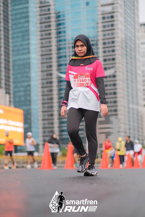 Race photo from Smartfren Run 2024