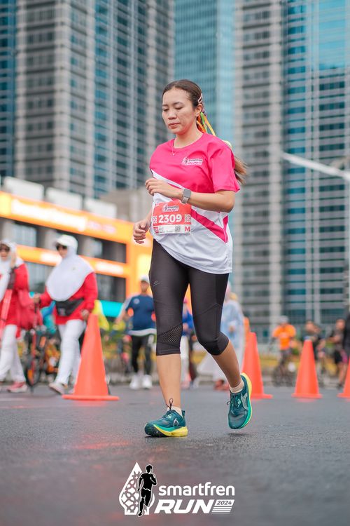 Race photo from Smartfren Run 2024