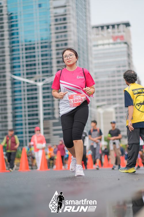 Race photo from Smartfren Run 2024