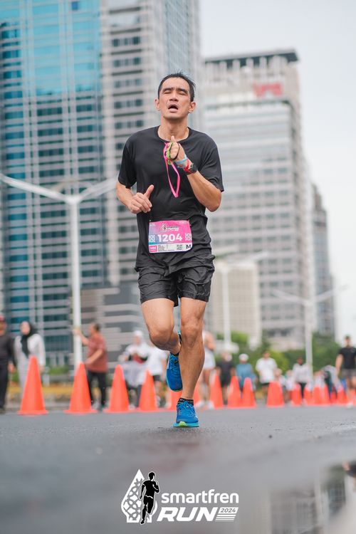 Race photo from Smartfren Run 2024