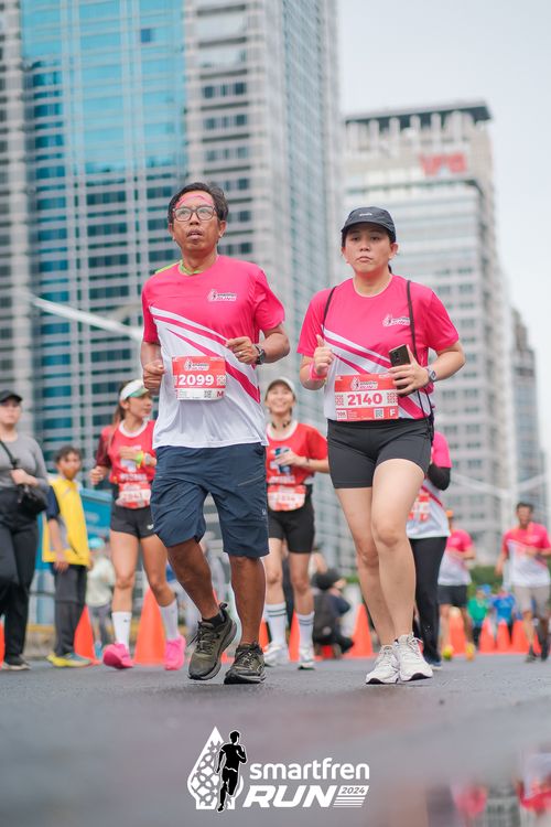 Race photo from Smartfren Run 2024