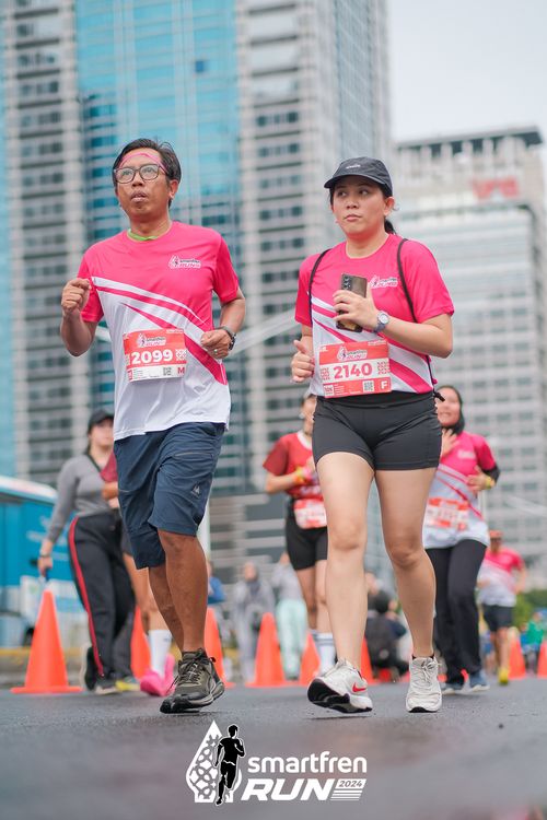 Race photo from Smartfren Run 2024