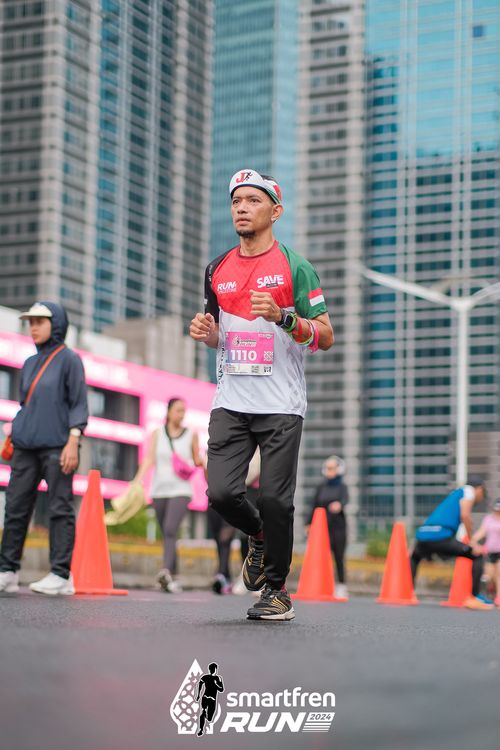 Race photo from Smartfren Run 2024