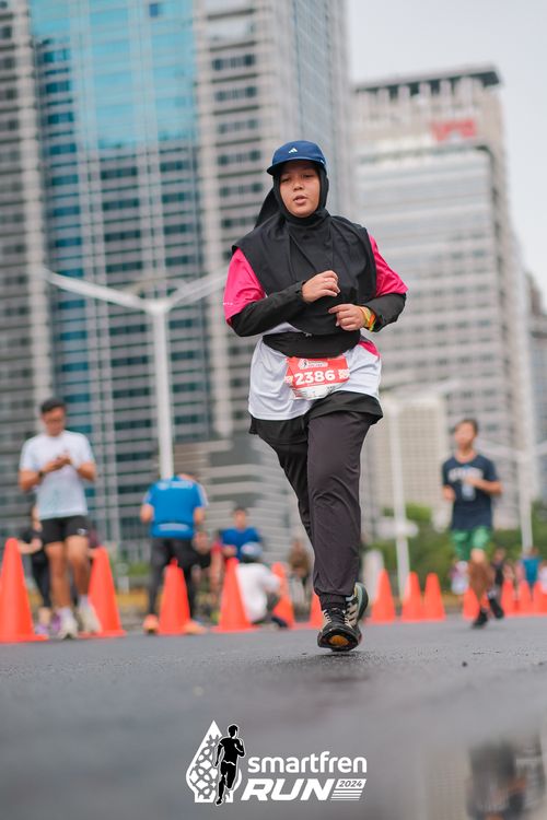 Race photo from Smartfren Run 2024