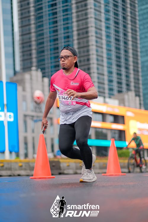 Race photo from Smartfren Run 2024