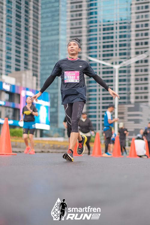 Race photo from Smartfren Run 2024