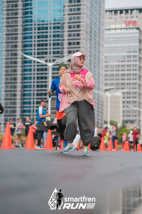 Race photo from Smartfren Run 2024