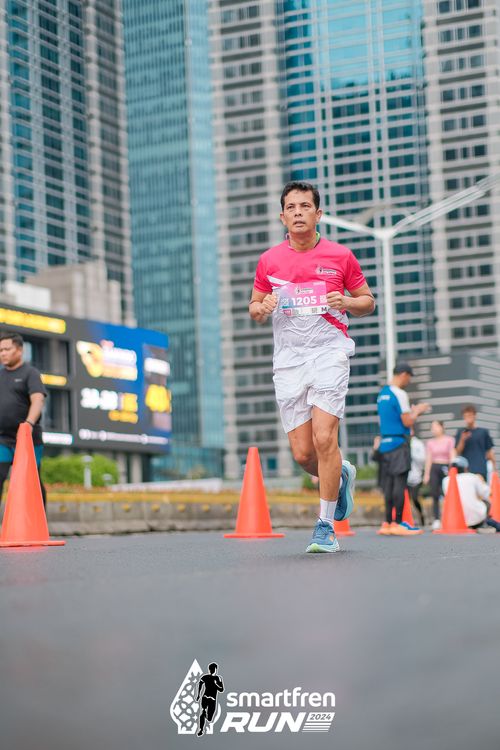 Race photo from Smartfren Run 2024