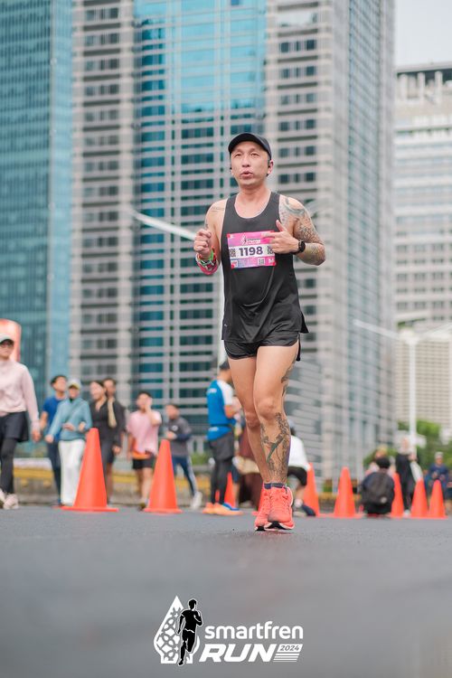 Race photo from Smartfren Run 2024