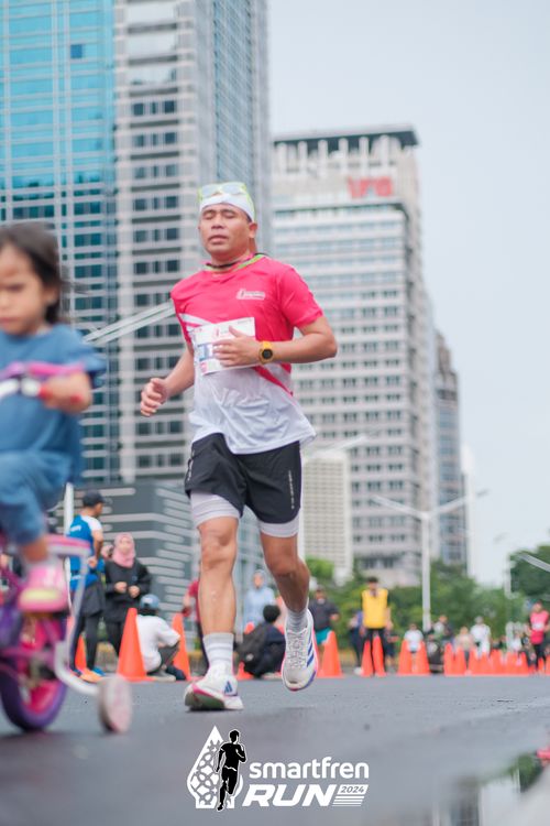 Race photo from Smartfren Run 2024