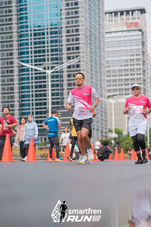 Race photo from Smartfren Run 2024