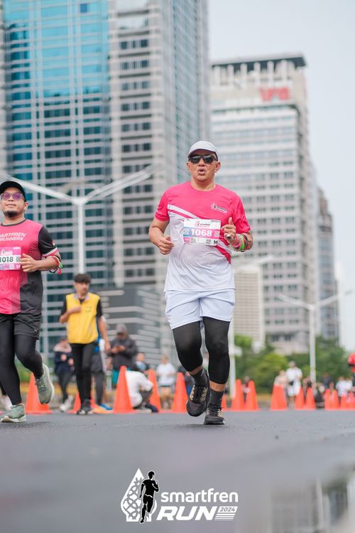 Race photo from Smartfren Run 2024