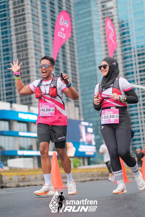Race photo from Smartfren Run 2024