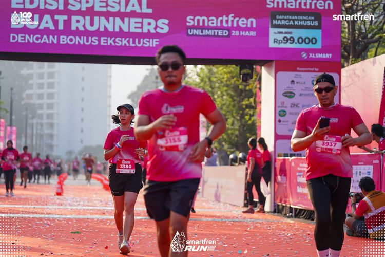 Race photo from Smartfren Run 2025 