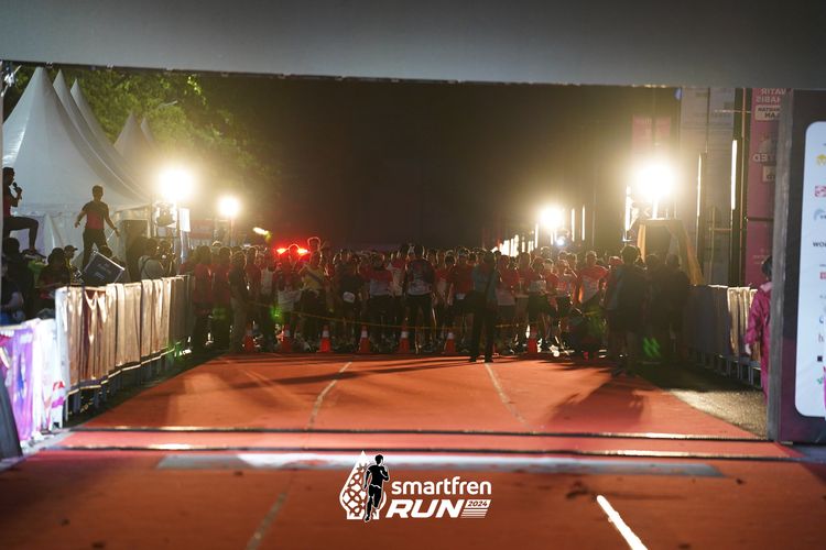 Race photo from Smartfren Run 2024