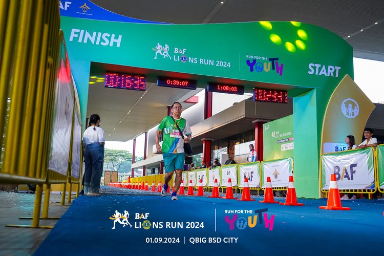 Race photo from BAF LIONS RUN 2024