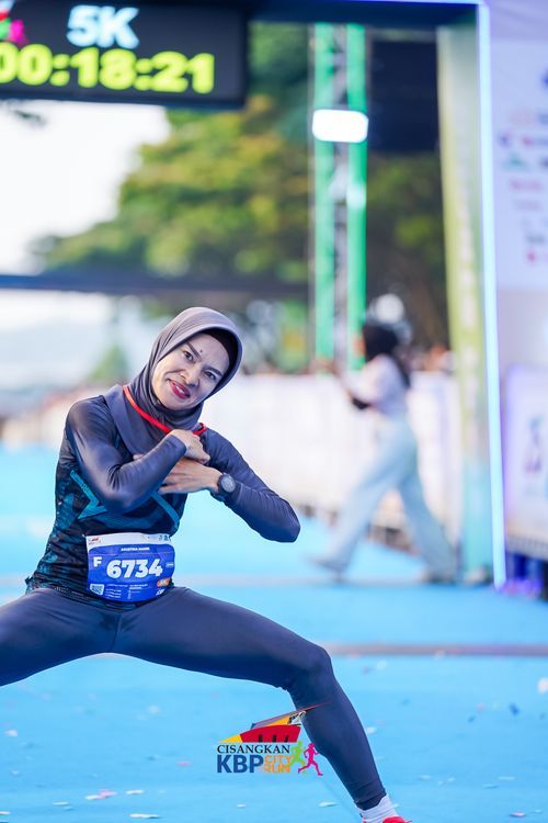 Race photo from CISANGKAN KBP CITY RUN 2025