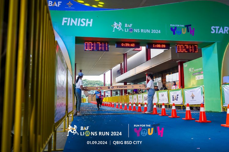 Race photo from BAF LIONS RUN 2024