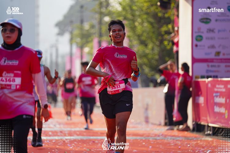 Race photo from Smartfren Run 2025 