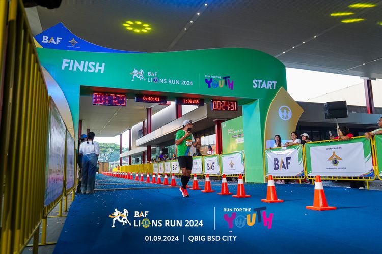 Race photo from BAF LIONS RUN 2024
