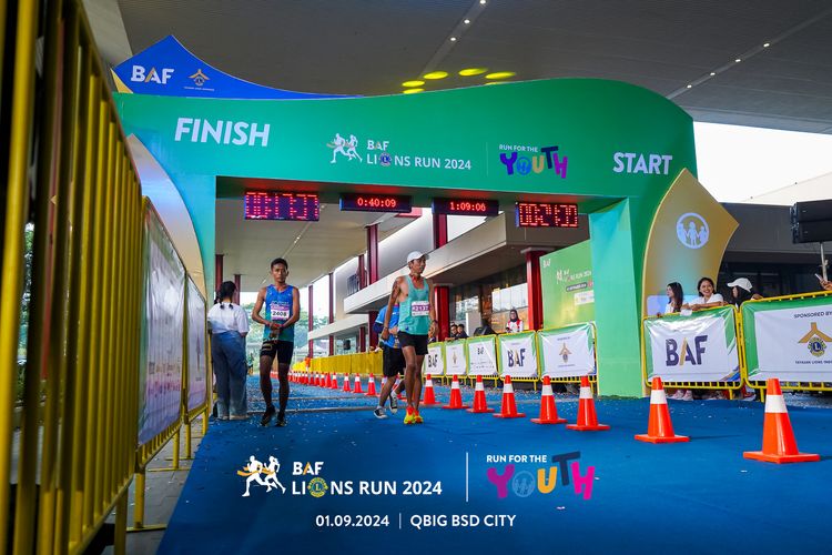 Race photo from BAF LIONS RUN 2024