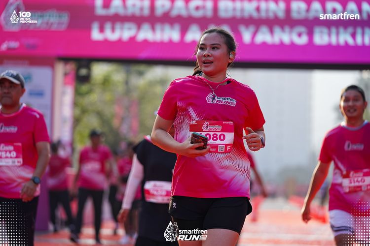 Race photo from Smartfren Run 2025 