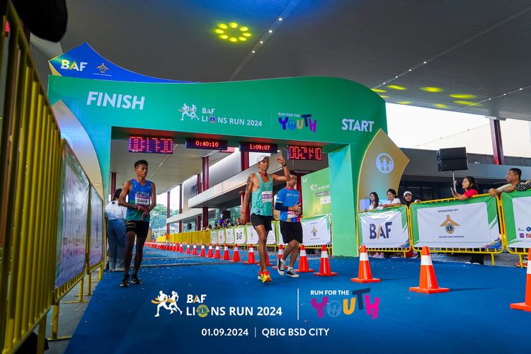 Race photo from BAF LIONS RUN 2024