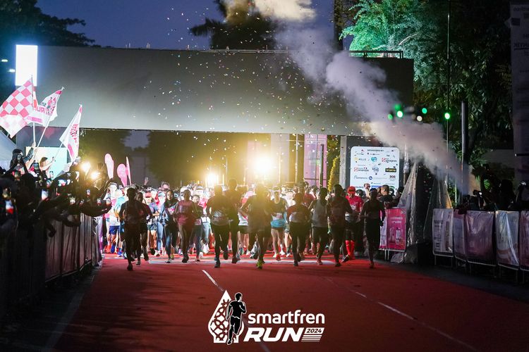 Race photo from Smartfren Run 2024