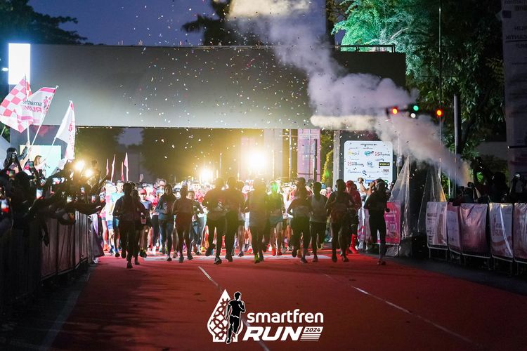 Race photo from Smartfren Run 2024