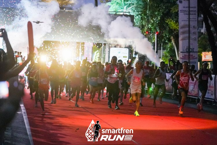 Race photo from Smartfren Run 2024