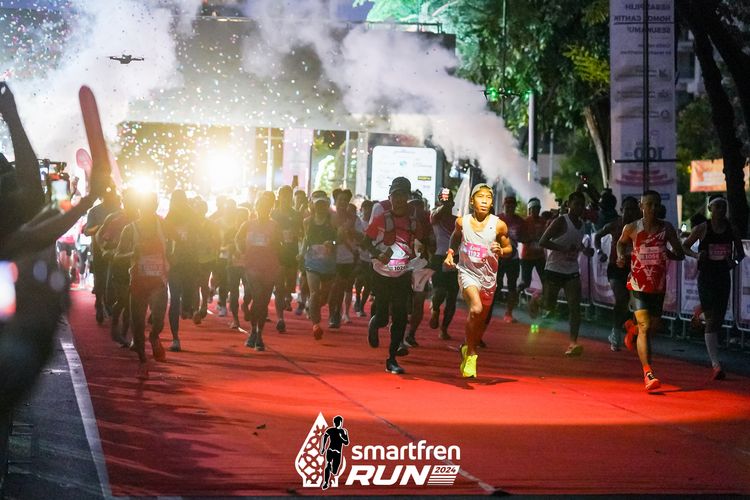 Race photo from Smartfren Run 2024