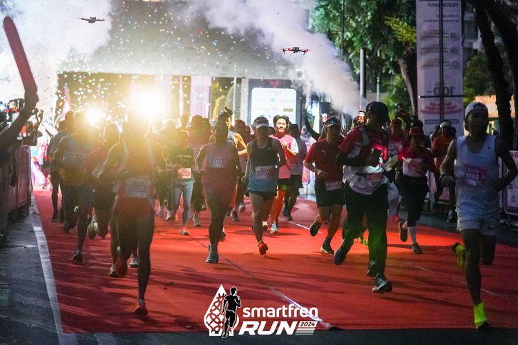 Race photo from Smartfren Run 2024