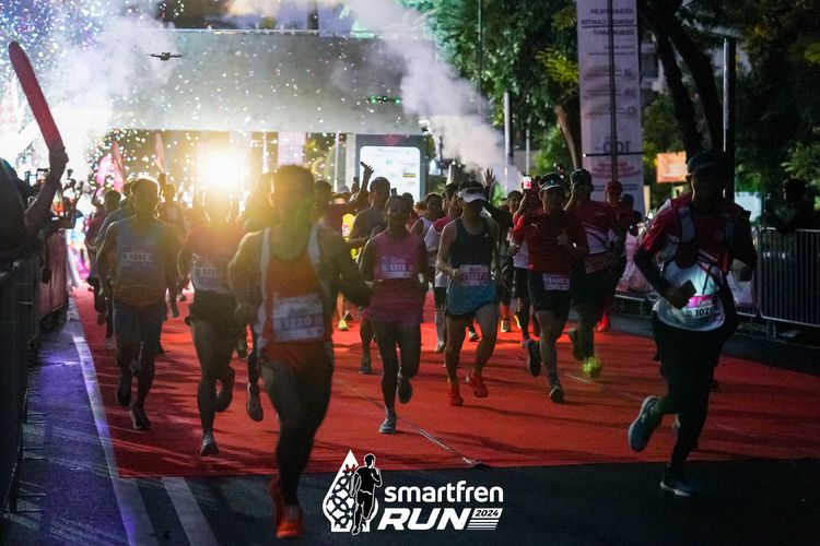Race photo from Smartfren Run 2024