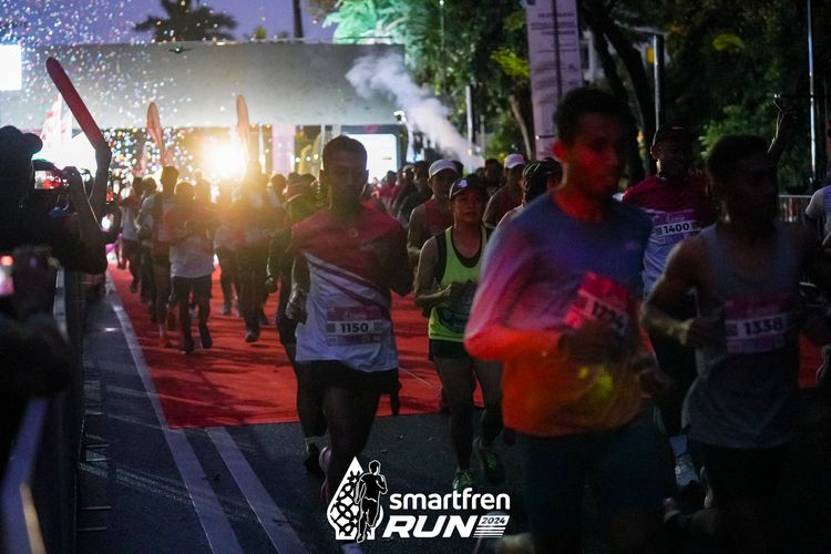 Race photo from Smartfren Run 2024