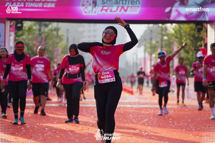 Race photo from Smartfren Run 2025 