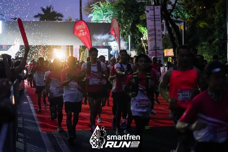 Race photo from Smartfren Run 2024