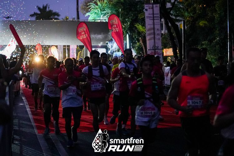Race photo from Smartfren Run 2024