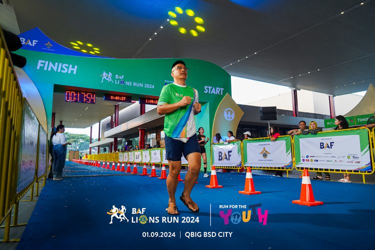 Race photo from BAF LIONS RUN 2024