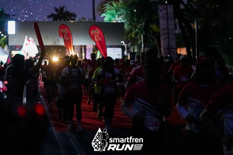 Race photo from Smartfren Run 2024