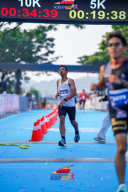Race photo from CISANGKAN KBP CITY RUN 2025