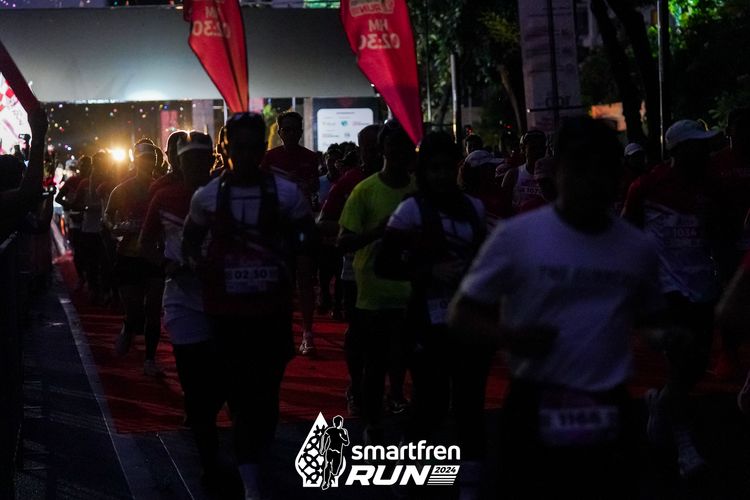 Race photo from Smartfren Run 2024