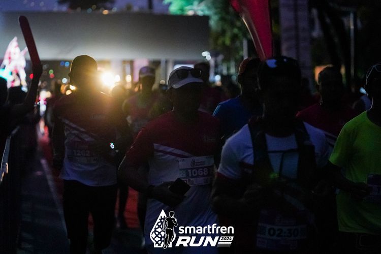 Race photo from Smartfren Run 2024