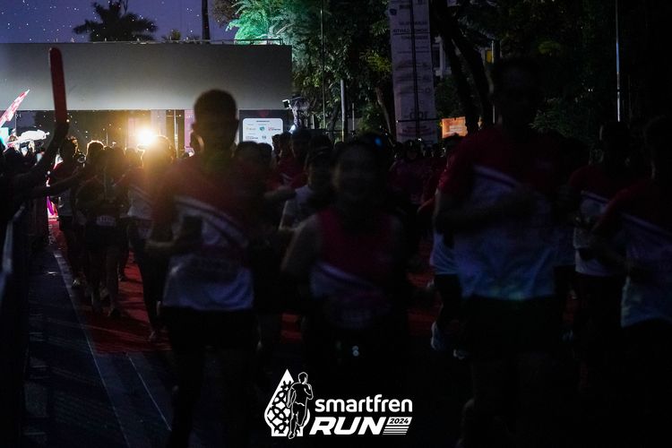 Race photo from Smartfren Run 2024