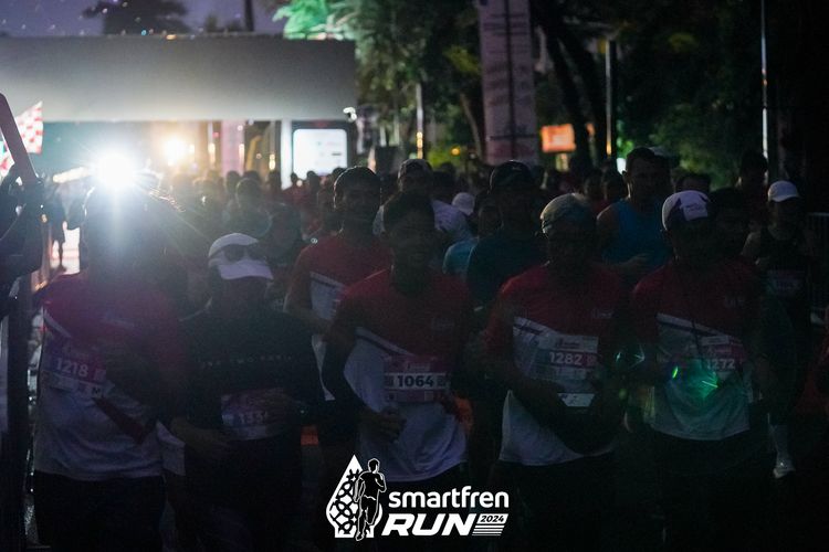Race photo from Smartfren Run 2024