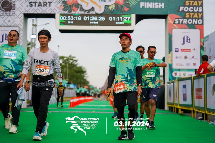 Race photo from Arutmin Borneo Run 2024