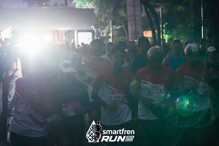 Race photo from Smartfren Run 2024